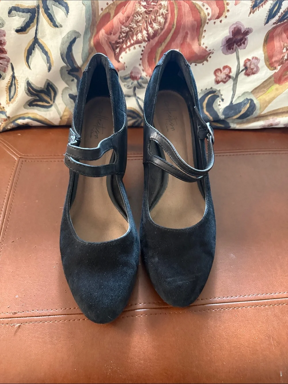 Clarks Black Mary Jane Heels